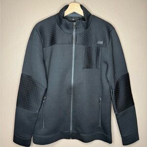 BMW Motorsport Black Full-Zip Jacket with Padded Detail Men's Size Large Moto